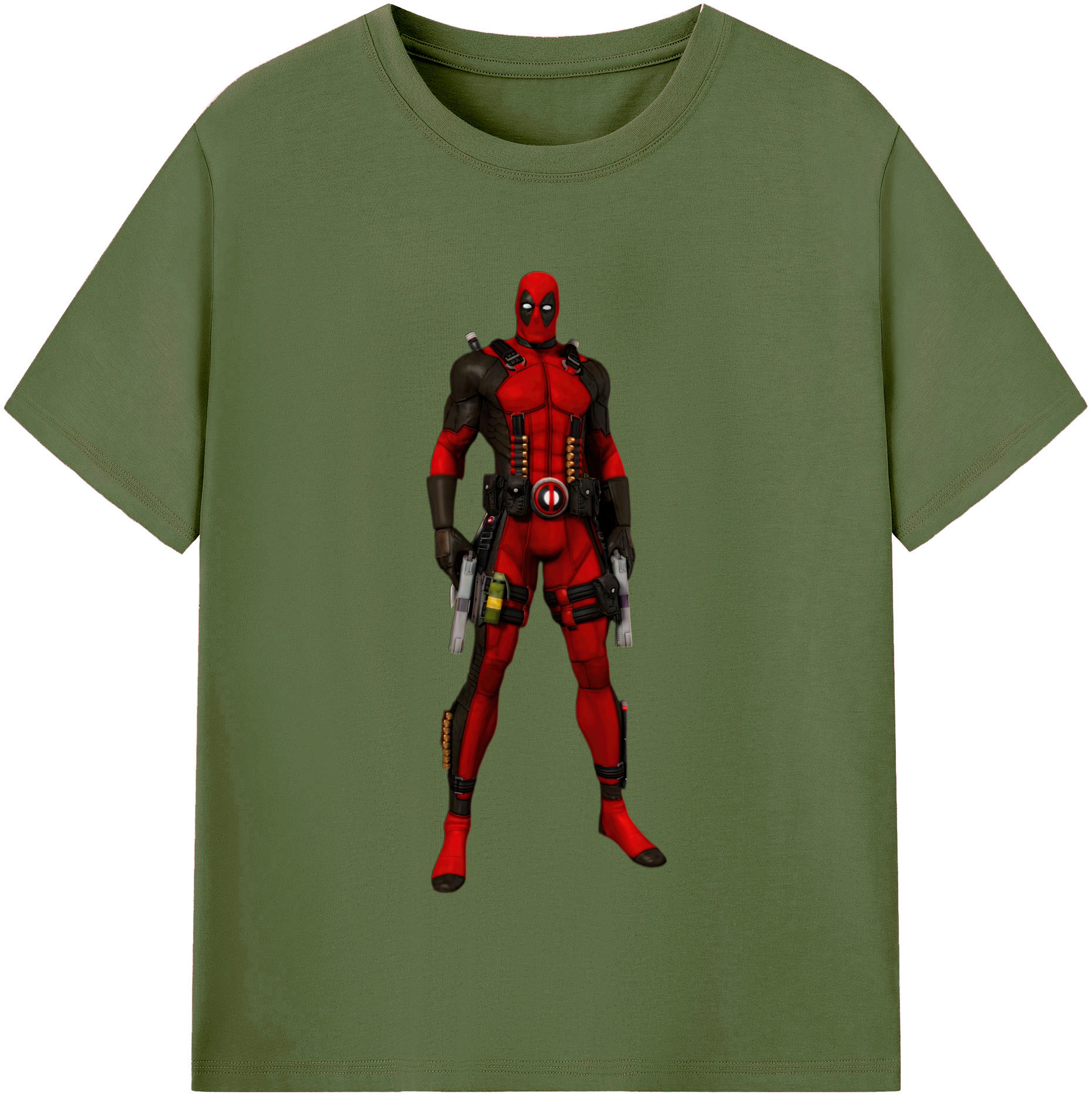 （画像用） Deadpool デッドプール 綿100％半袖Tシャツ（フロントプリント）